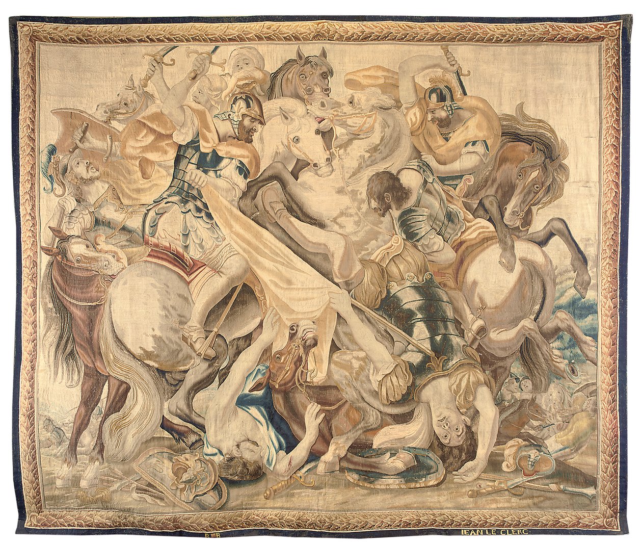 Brussel-teppe fra et sett på seks, ca. 1650 (ull og silke) av Jean Le and Eggermans Daniel II Clerc