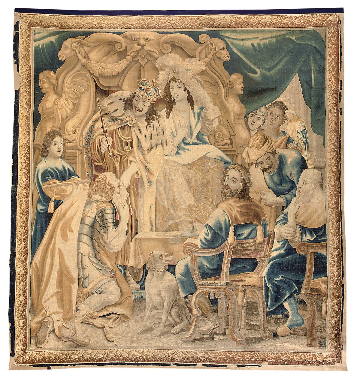 Brussel-teppe fra et sett på seks, ca. 1650 (ull og silke) av Jean Le and Eggermans Daniel II Clerc