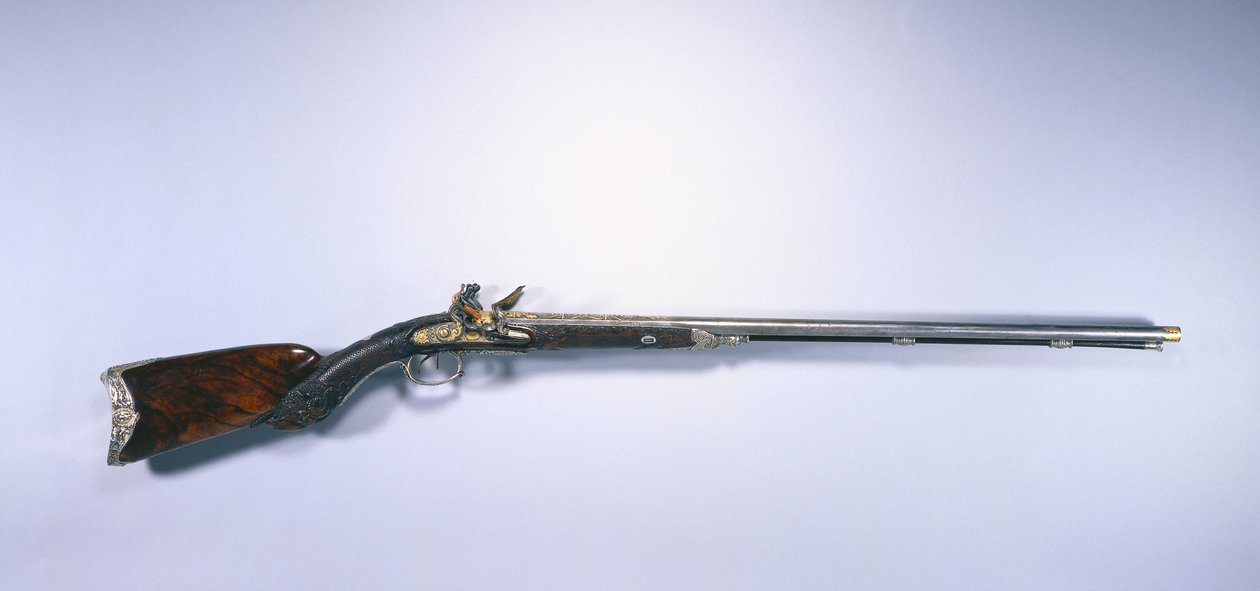 Dobbeltløpet Flintlock Sporting Gun fra Napoleon I Bonaparte av Jean Le Page