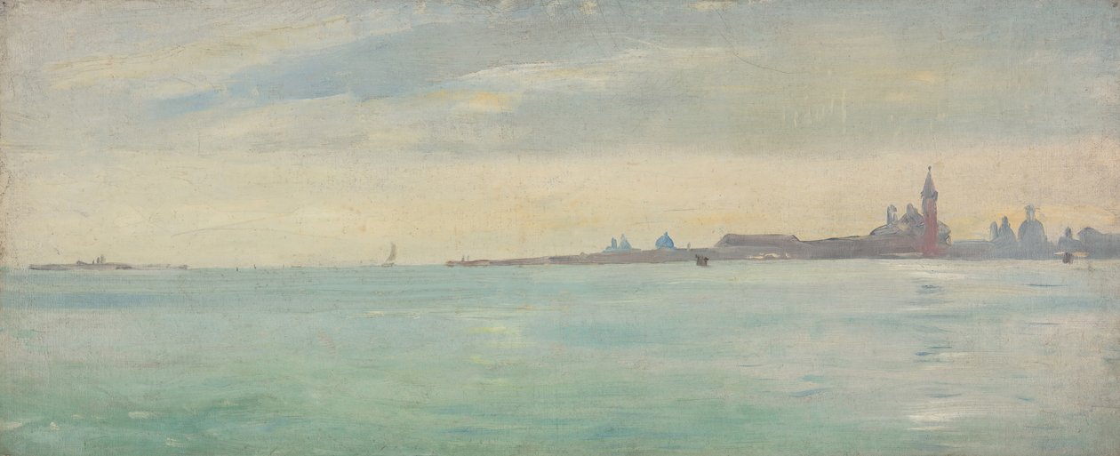 Venezia sett fra den offentlige hagen, 1873. av Jean Lecomte du Nouy