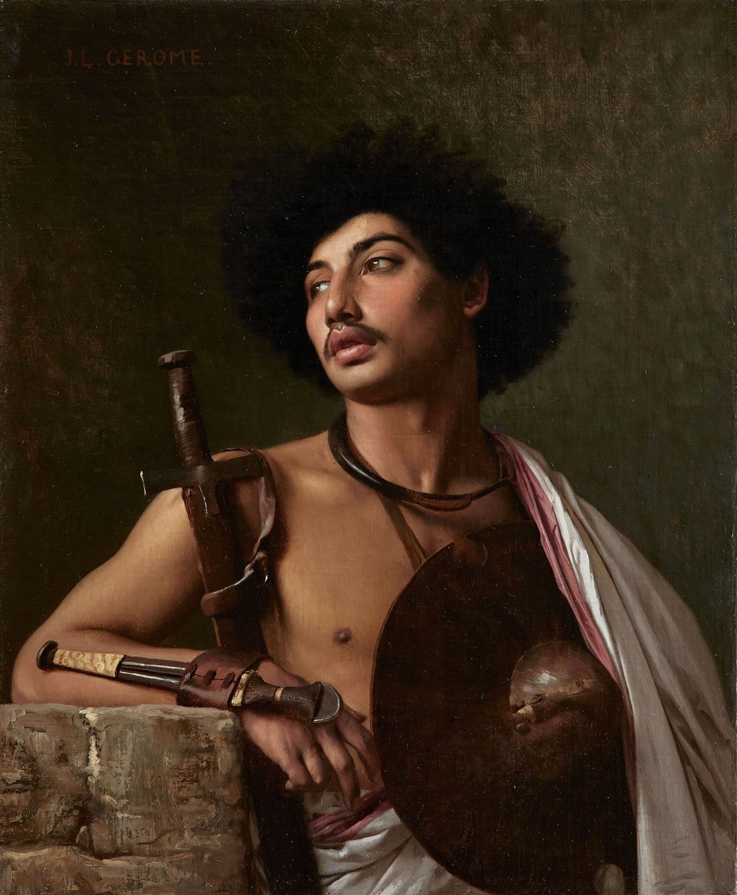 En Bischari-kriger av Jean Leon Gerome