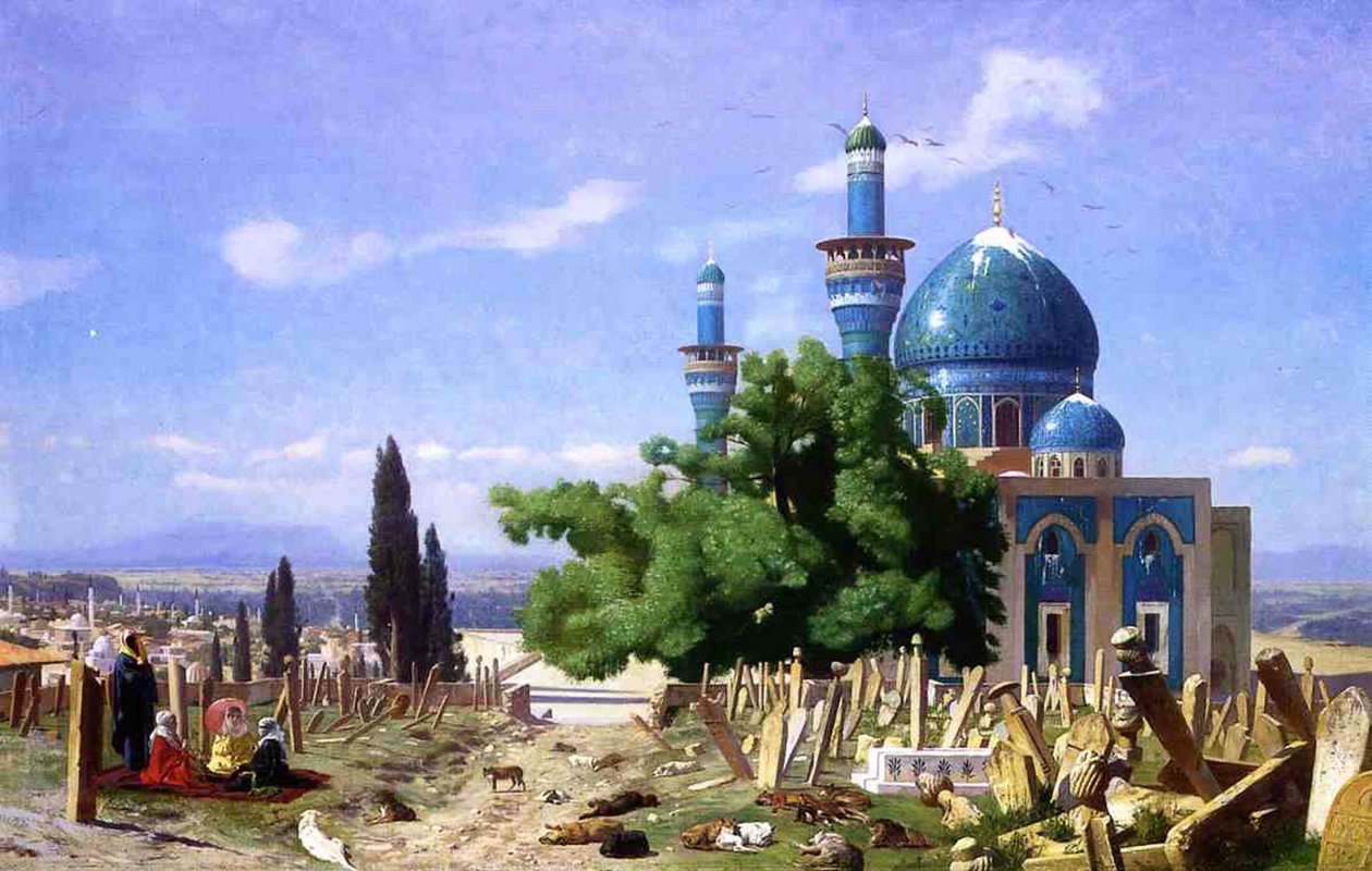 En forlatt kirkegård av Jean Leon Gerome