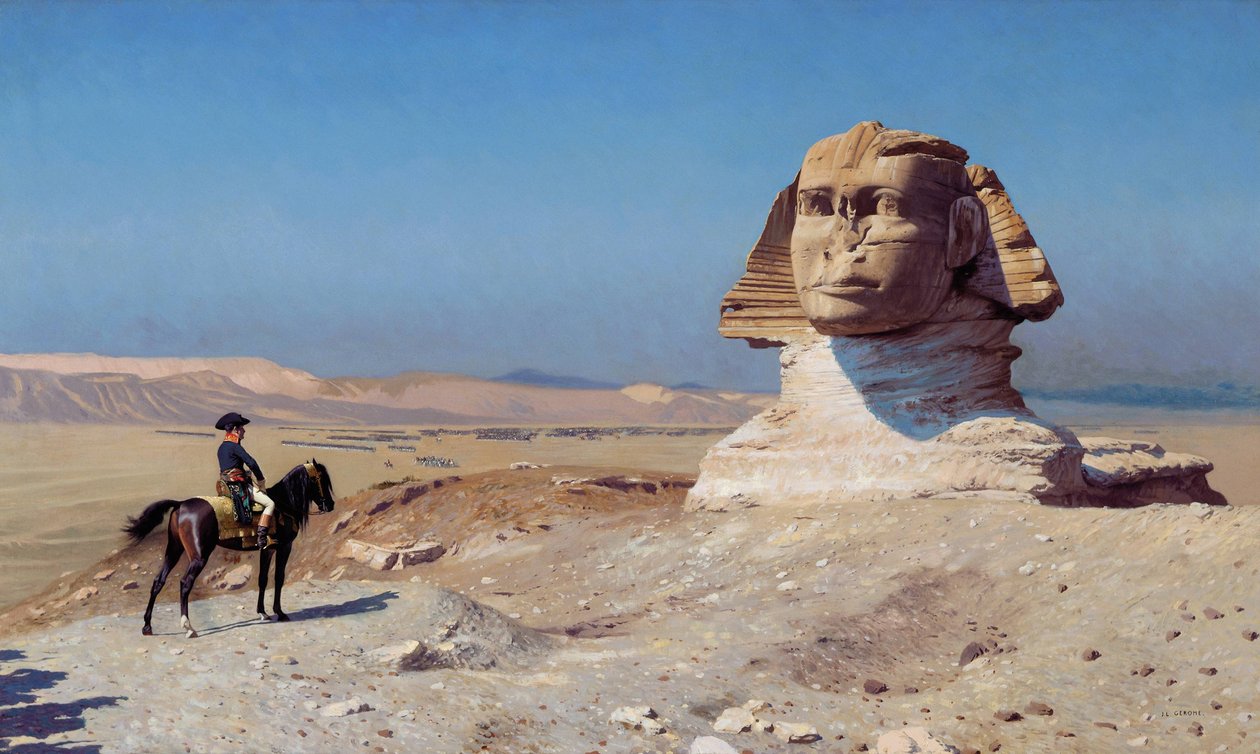 Bonaparte før sfinxen av Jean Leon Gerome