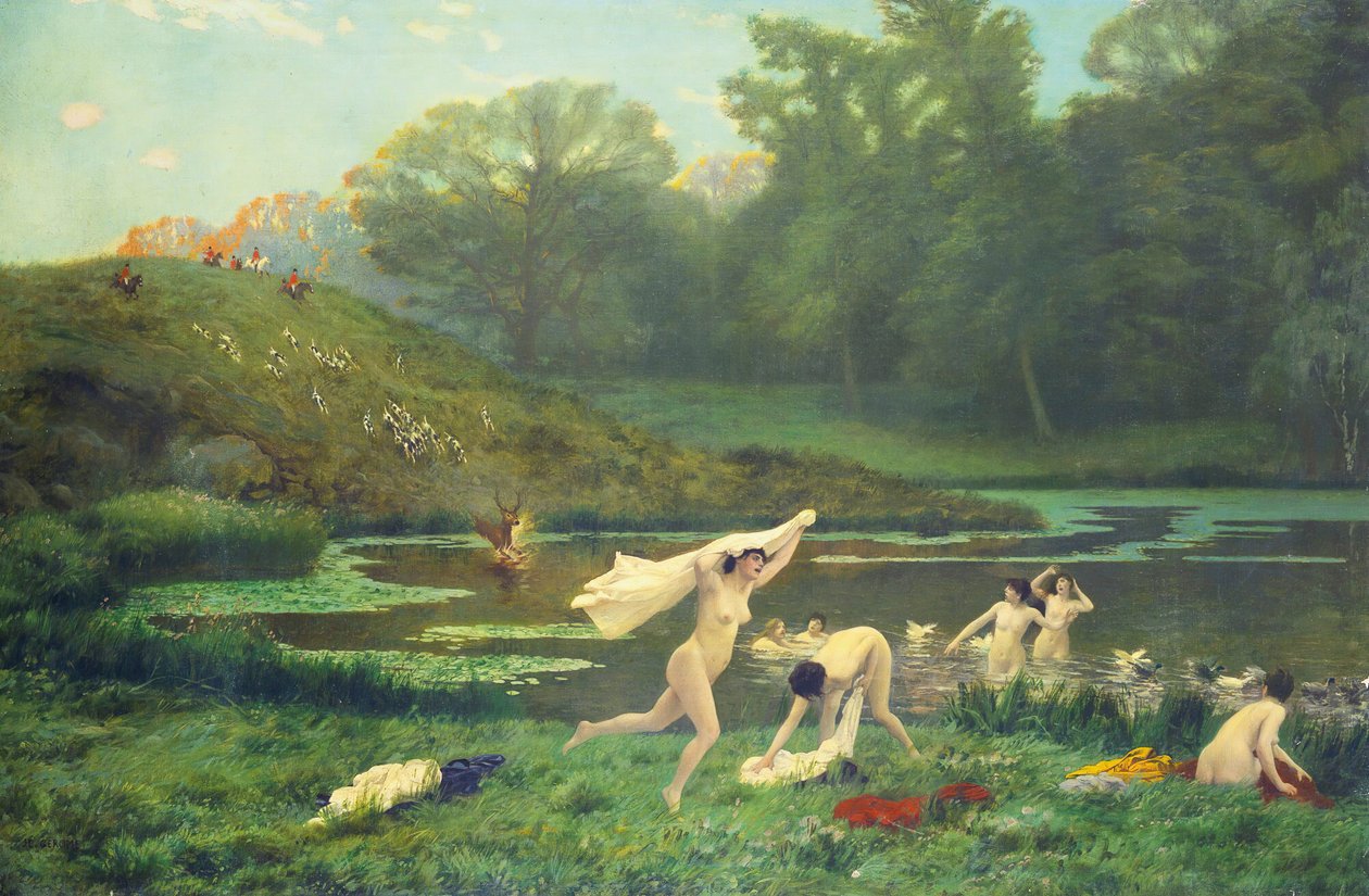 Diana og Actaeon av Jean Leon Gerome
