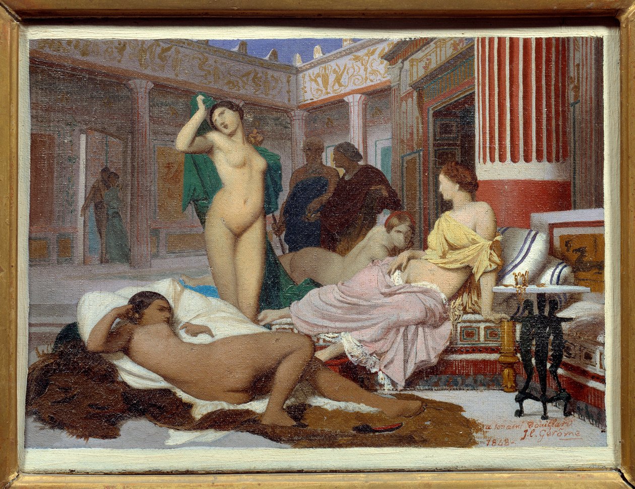 gresk interiør. Maleri av Jean Leon Gerome (1824-1904) av Jean Leon Gerome