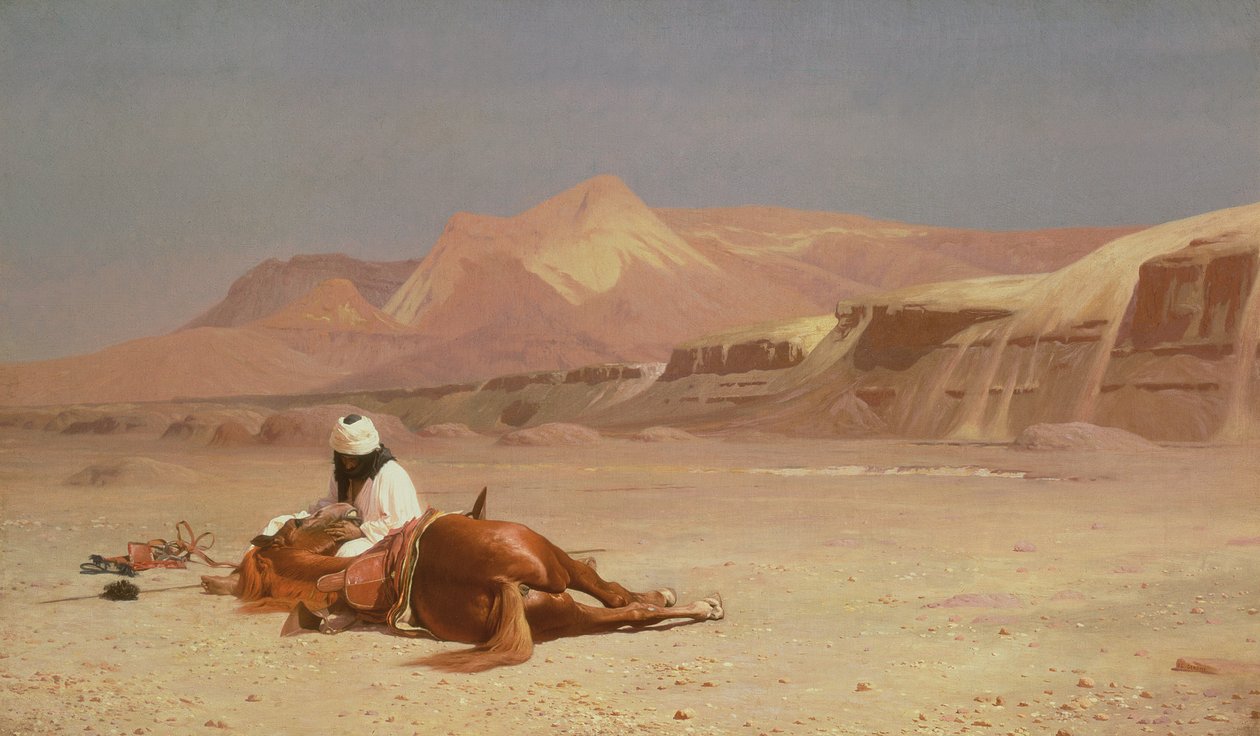 I ørkenen av Jean Leon Gerome