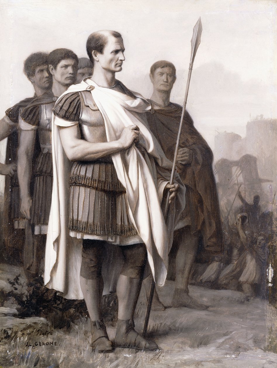 Julius Cæsar og hans stab, av Jean Leon Gerome