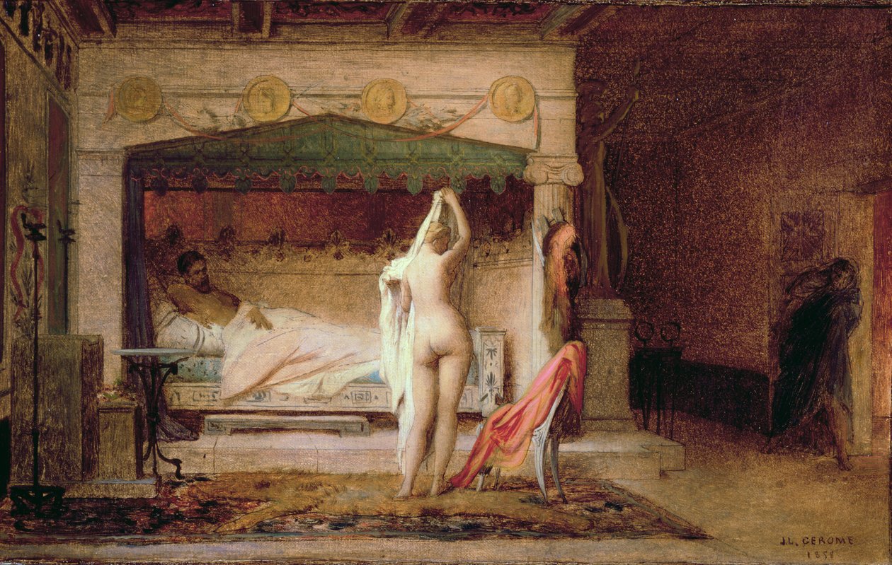 Kong Candaules av Lydia, 1858 av Jean Leon Gerome