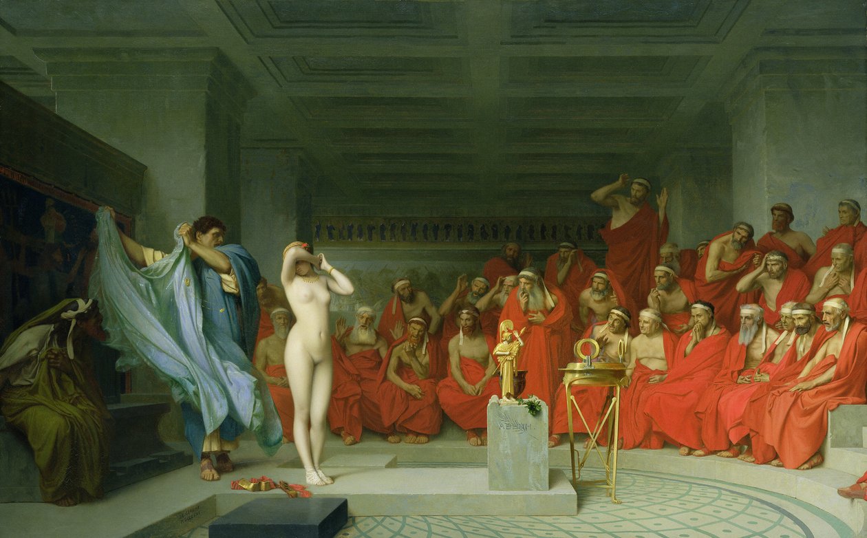 Phryne før Areopagus av Jean Leon Gerome