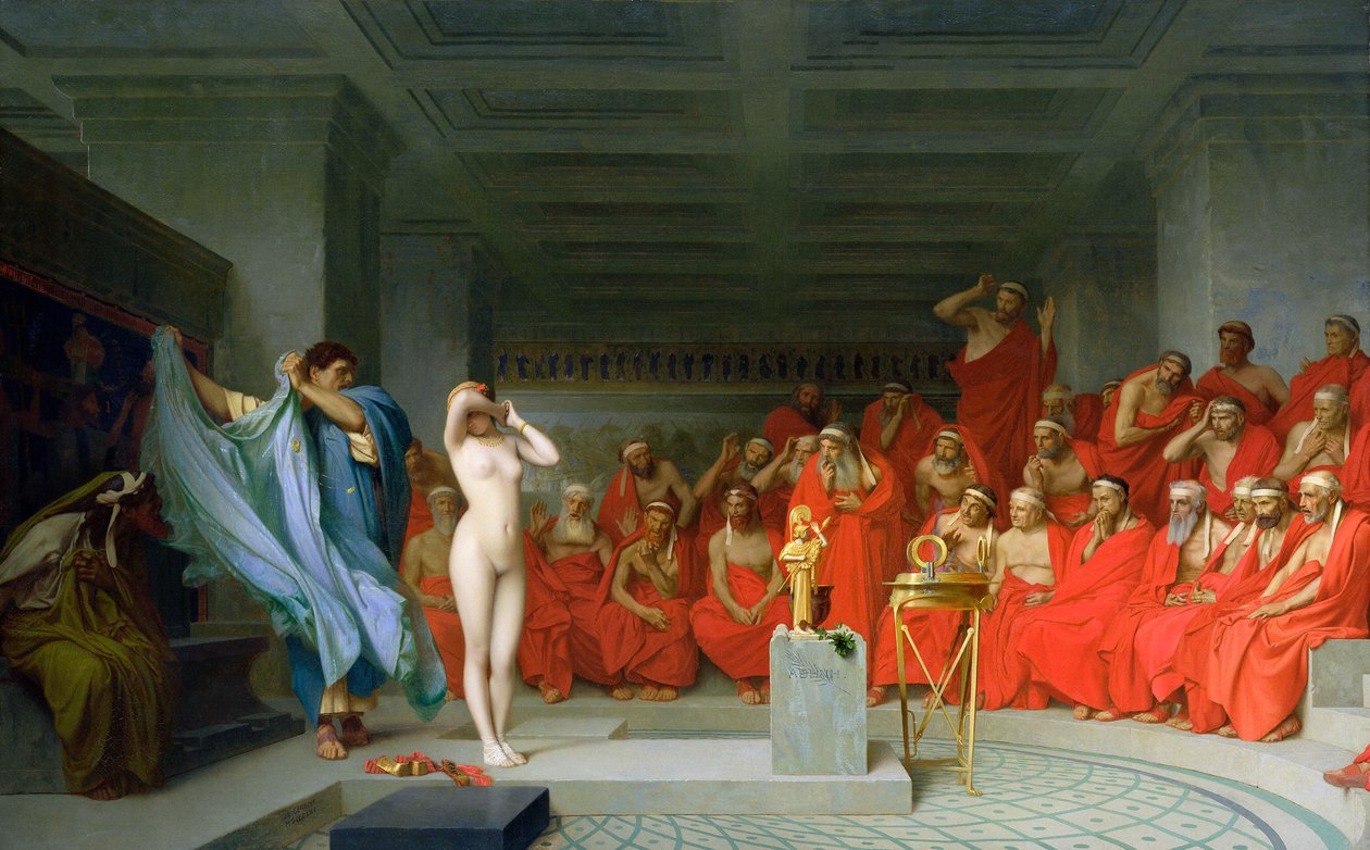 Phryne foran Areopage av Jean Leon Gerome