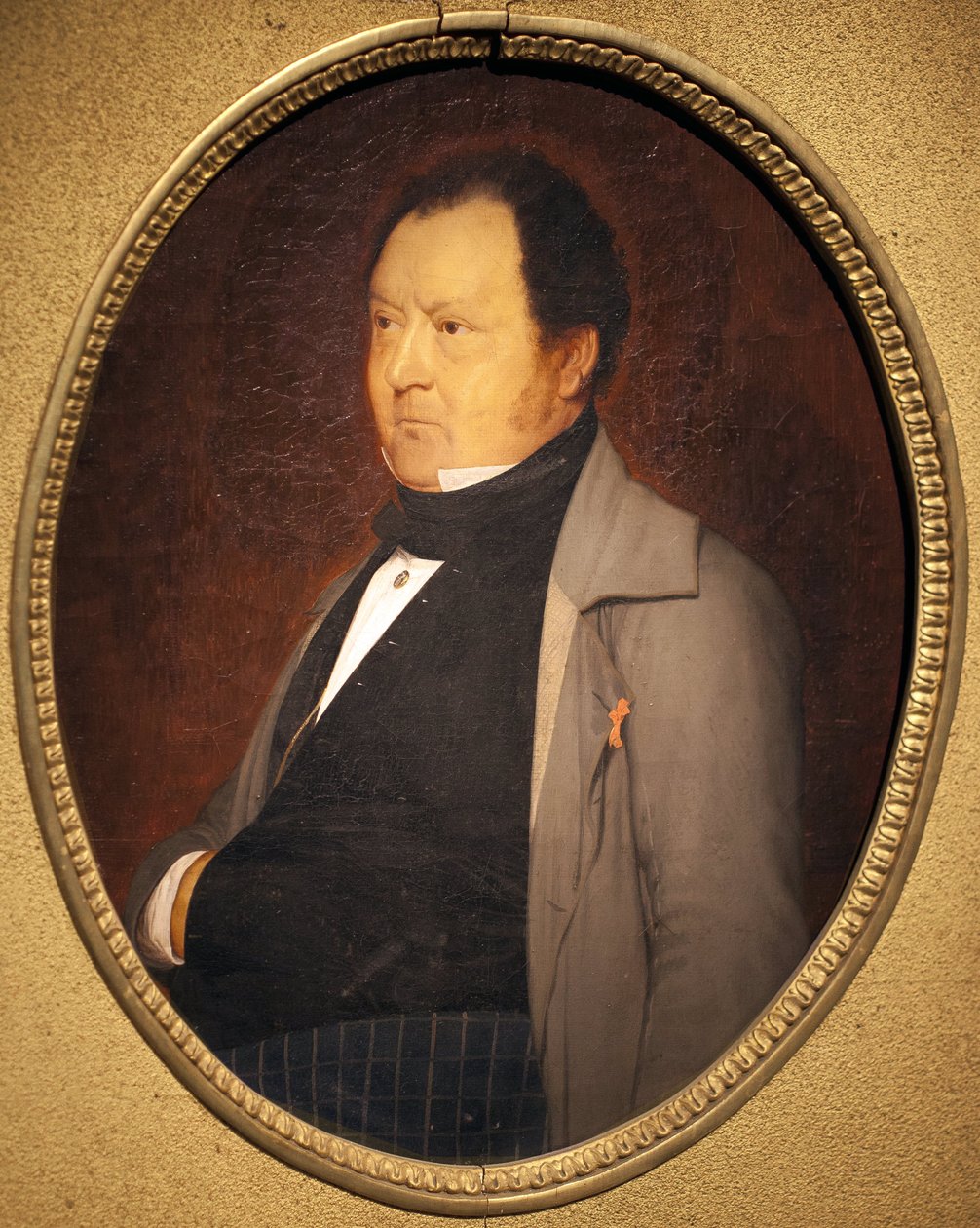 Portrett av Mr. Leblond. Maleri av Jean Leon Gerome (1824-1904), olje på lerret, ca. 1844. Fransk kunst av Jean Leon Gerome