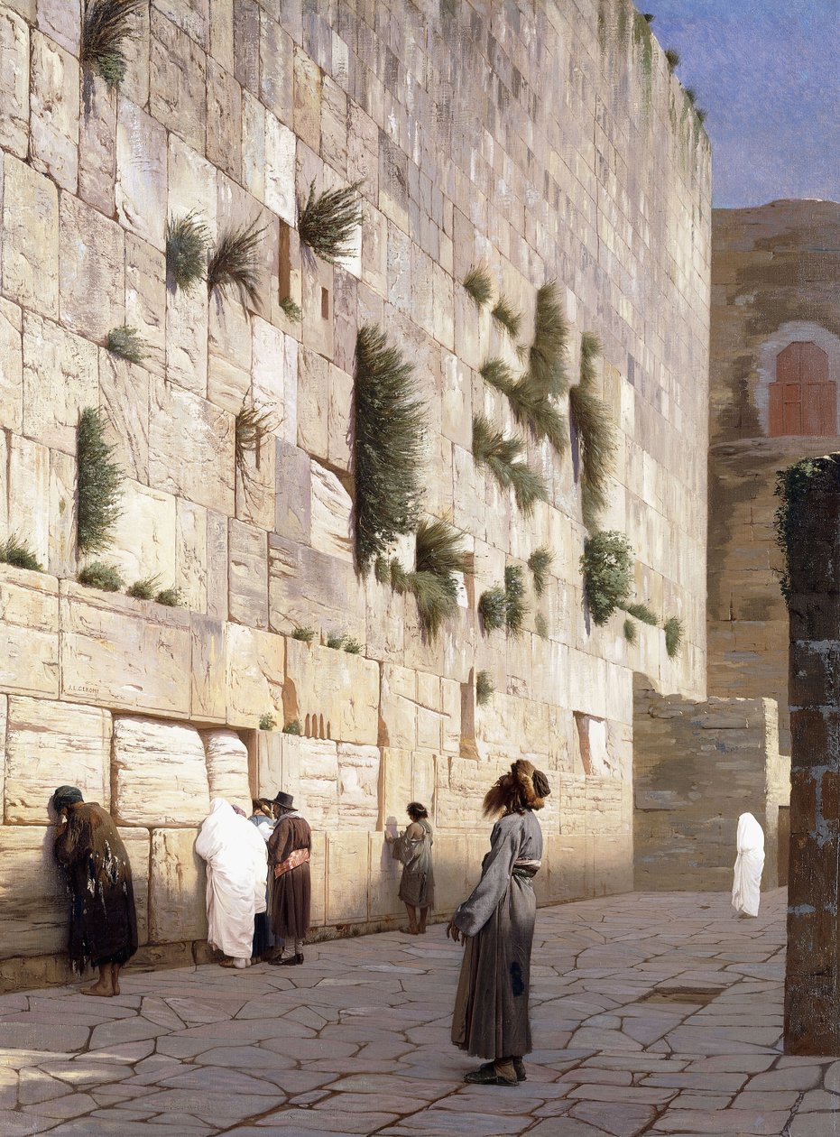 Salomos mur, Jerusalem av Jean Leon Gerome
