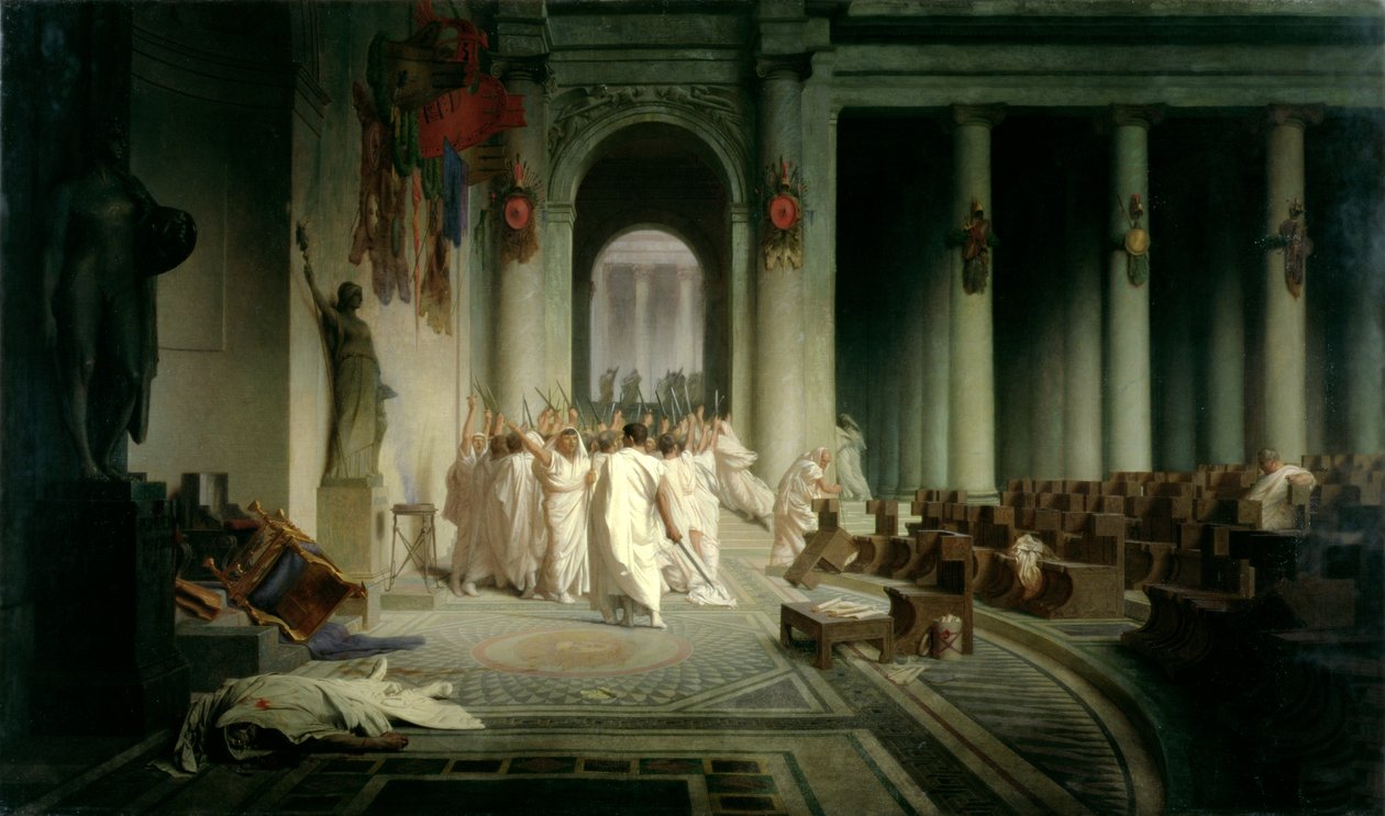 Cæsars død av Jean Leon Gerome