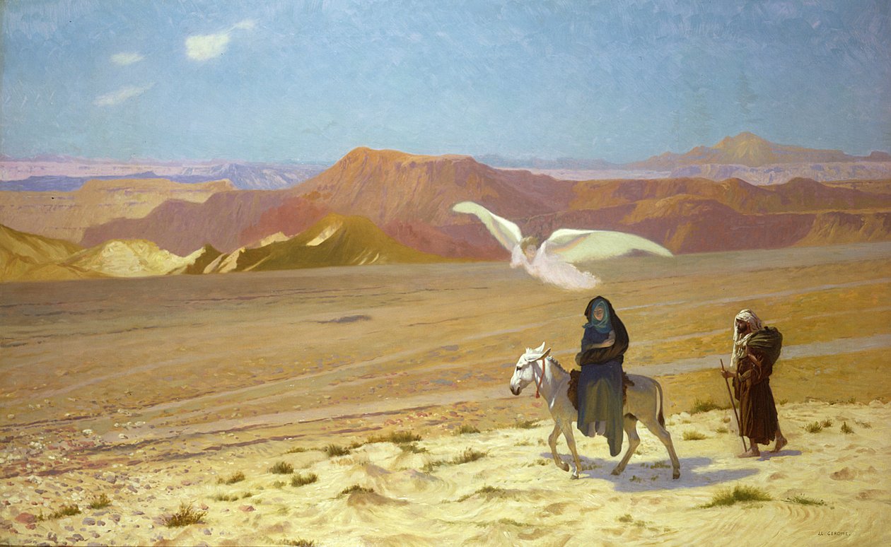 Flykten til Egypt av Jean Leon Gerome