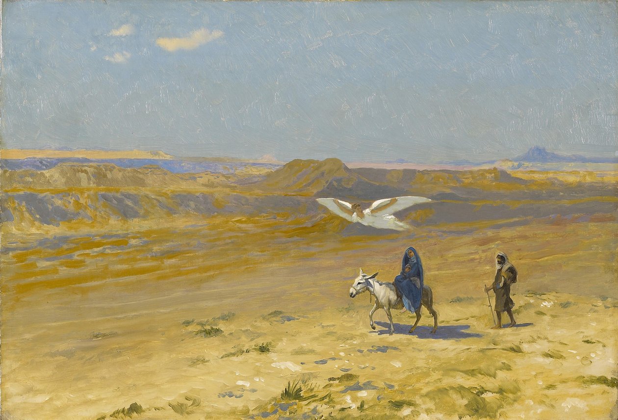 Flukten til Egypt, 1890-tallet. av Jean Leon Gerome