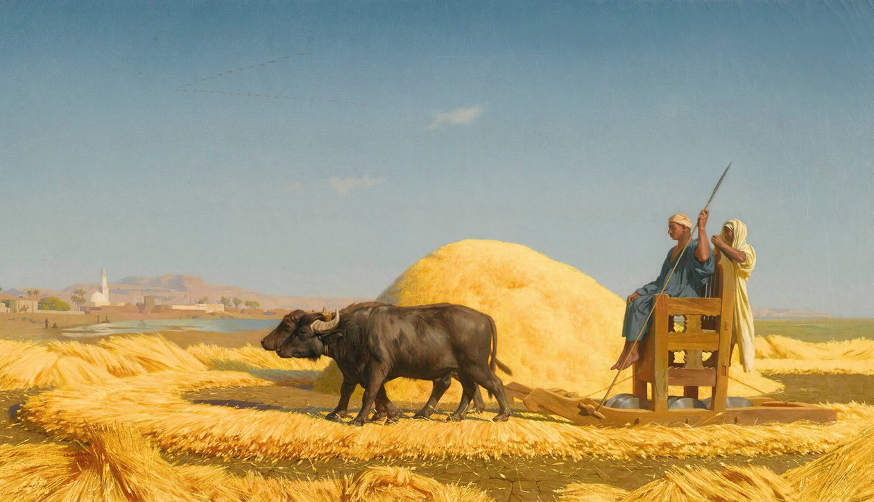 Korntreskere, Egypt av Jean Leon Gerome