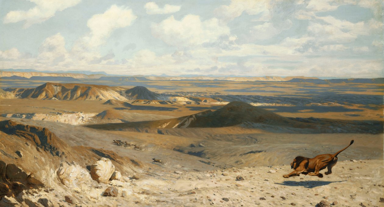 Jakten; Le Poursuite, 1889 av Jean Leon Gerome