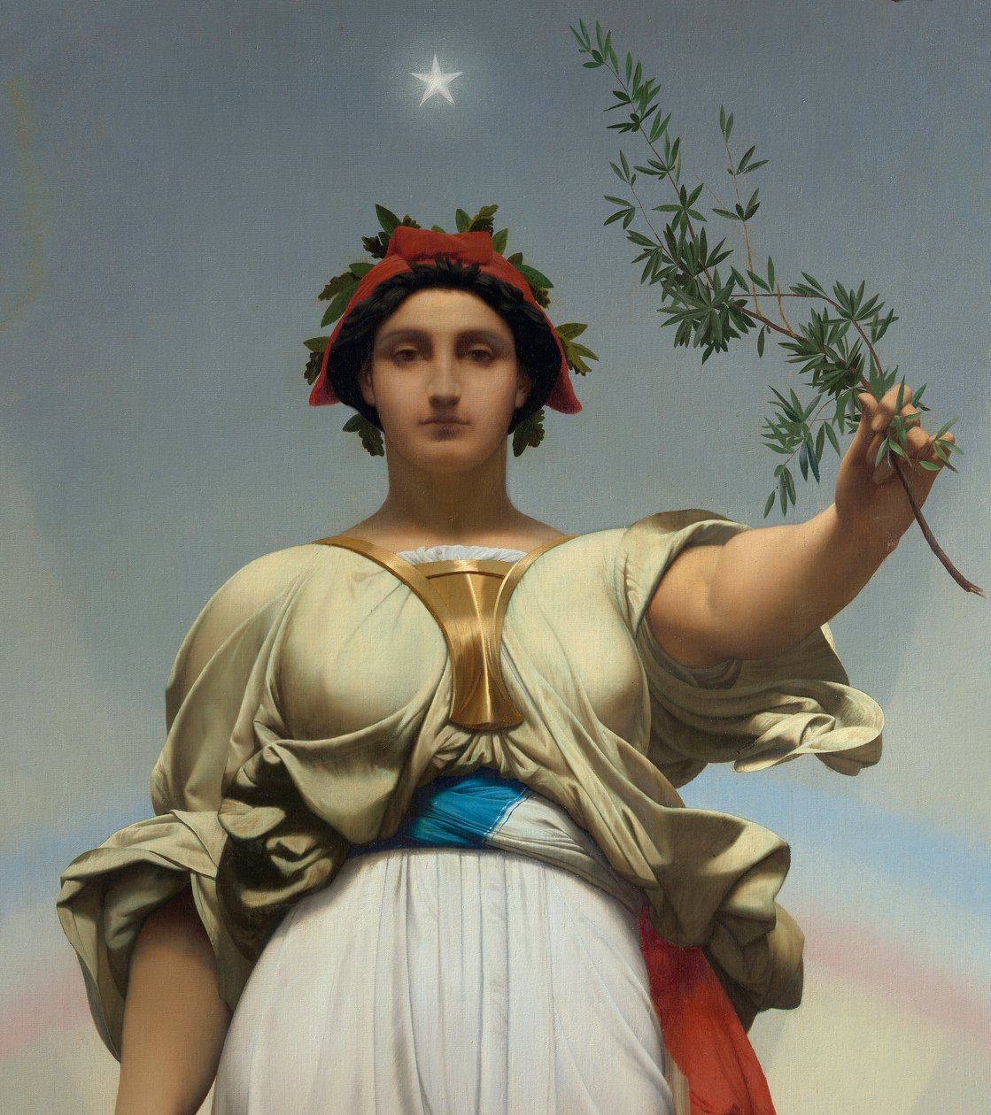 Republikken av Gerome Jean Leon (1824 - 1904) (allegori - 1848); Rådhuset i Lilas av Jean Leon Gerome