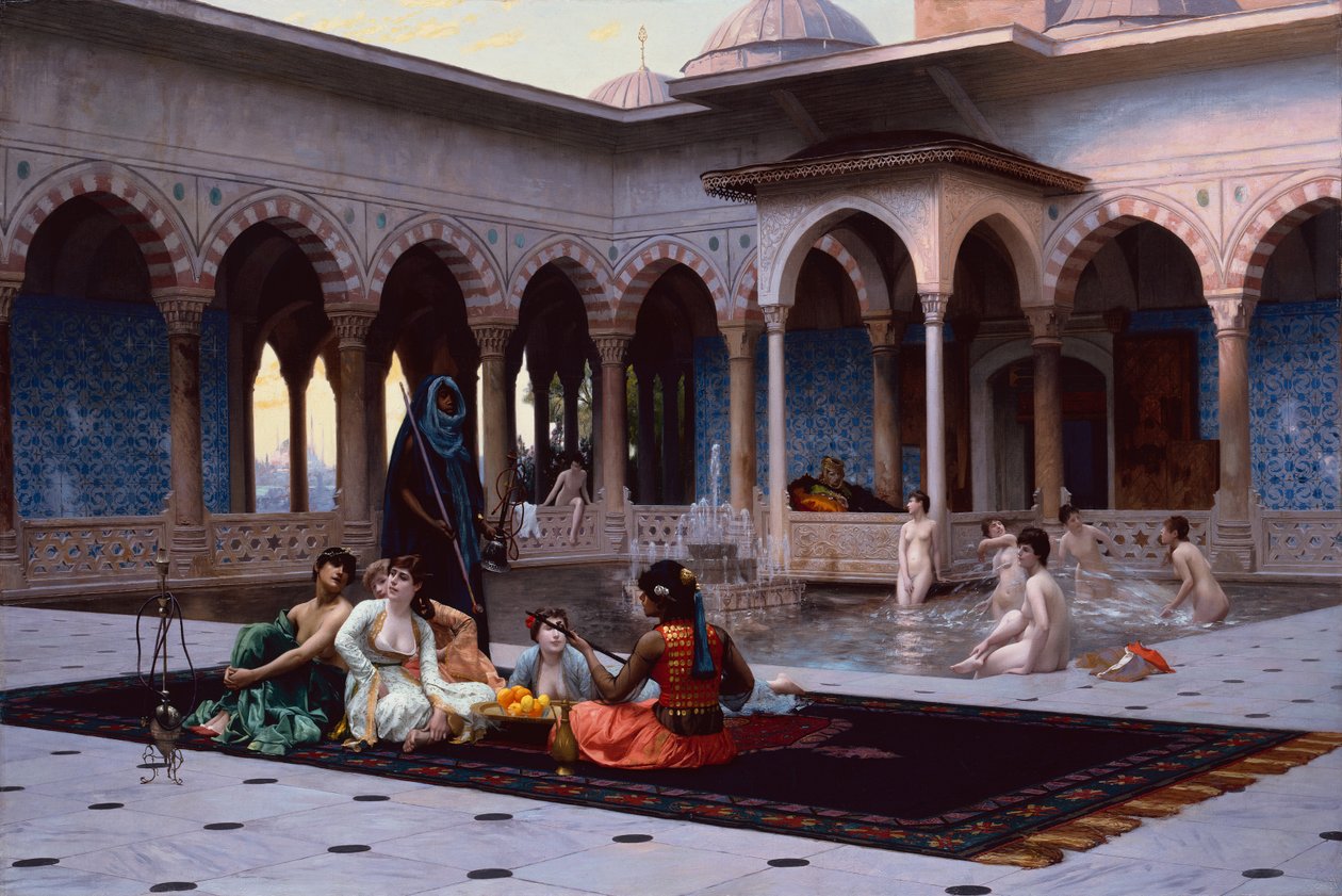 Terrassen til Seraglio av Jean Leon Gerome