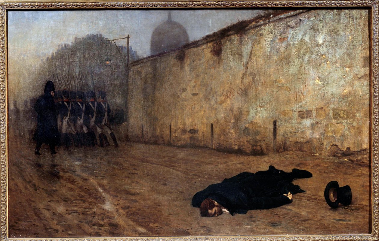 Henrettelsen av marekal Michel Ney (1769-1815) klokken ni om morgenen 7. desember av Jean Leon Gerome