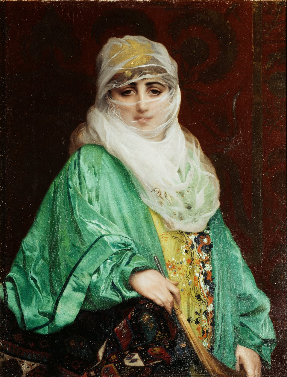 Kvinne fra Konstantinopel, stående, ca. 1876 av Jean Leon Gerome