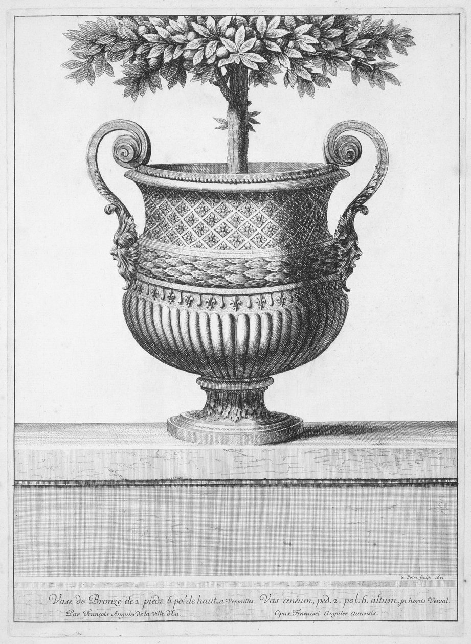 Bronsevase i Versailles av Jean Lepautre