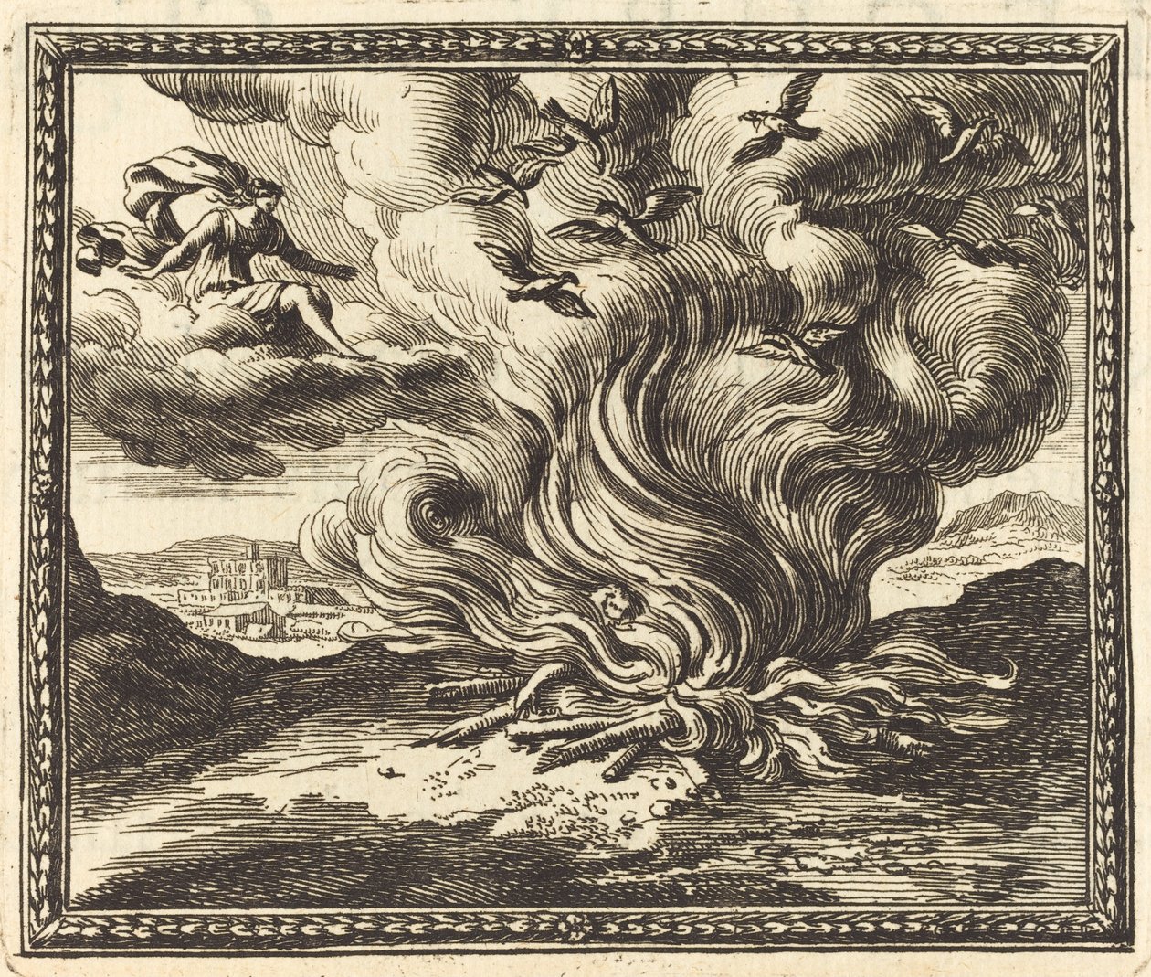 Funeral Pyre of Memnon av Jean Lepautre