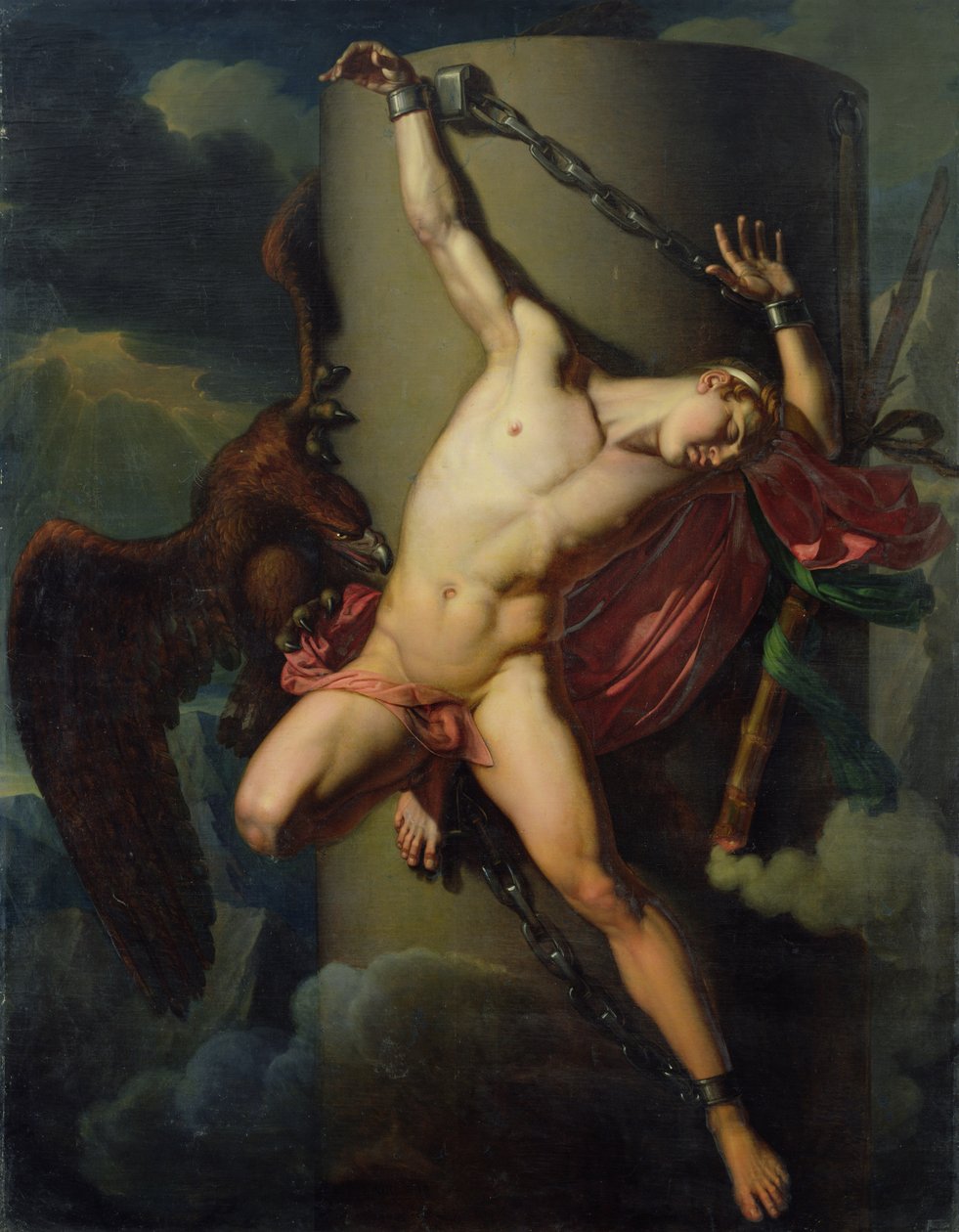 Torturen til Prometheus, 1819 av Jean Louis Cesar Lair
