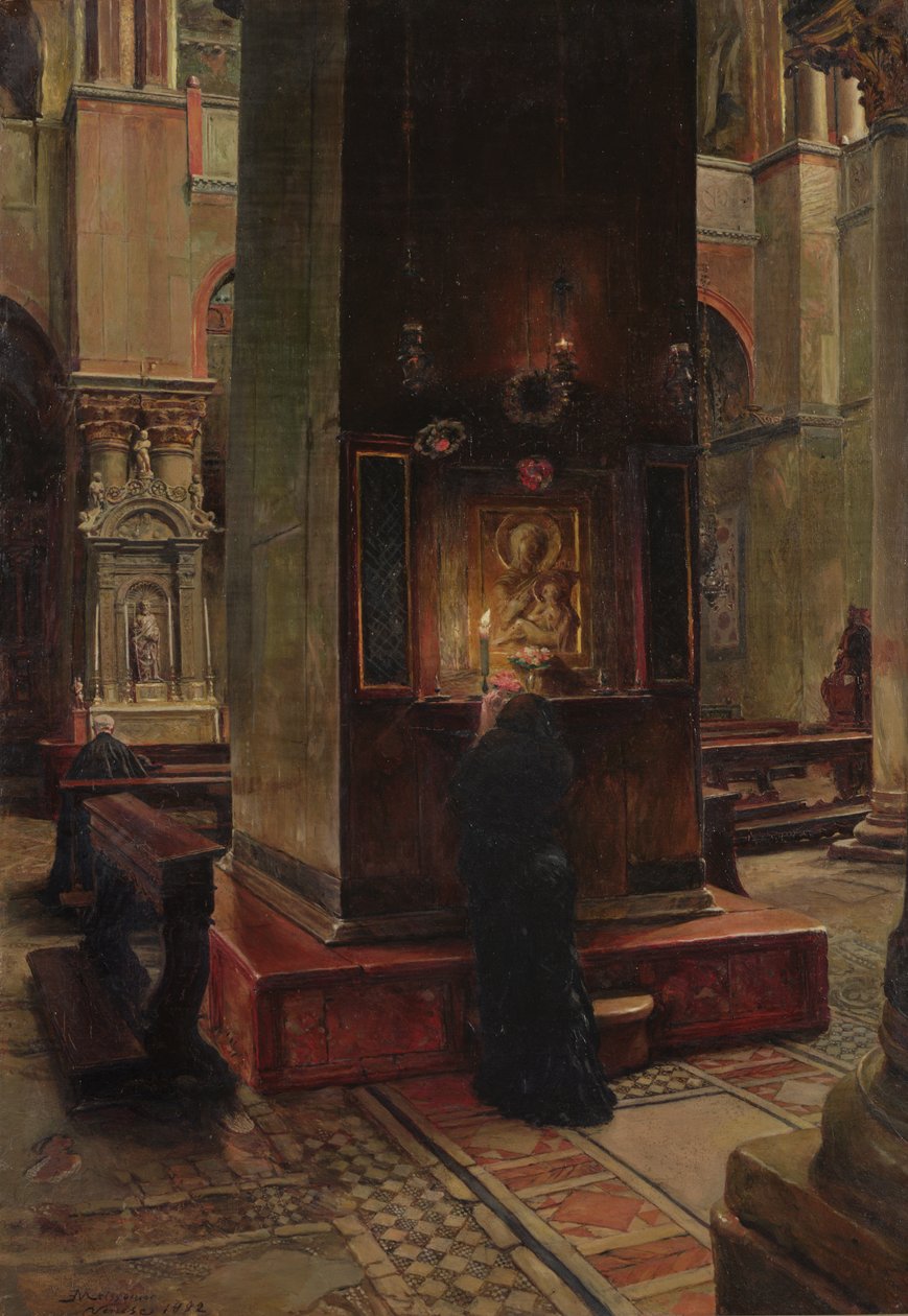 Madonna del Bacio ved San Marco, Venezia, 1882 av Jean Louis Ernest Meissonier