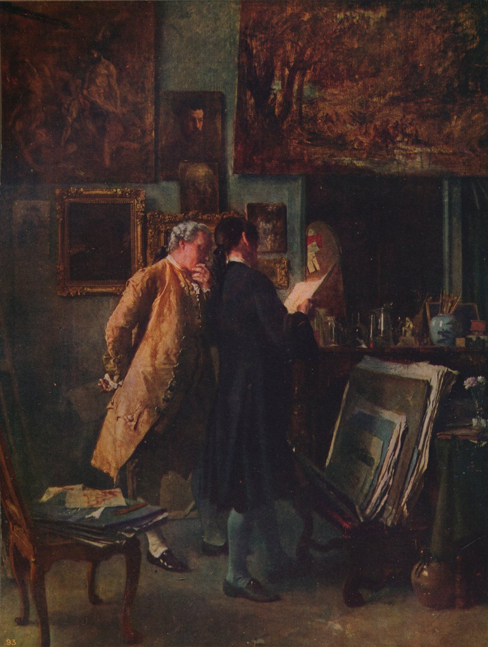 Trykksamleren, c1850, c1915 av Jean Louis Ernest Meissonier
