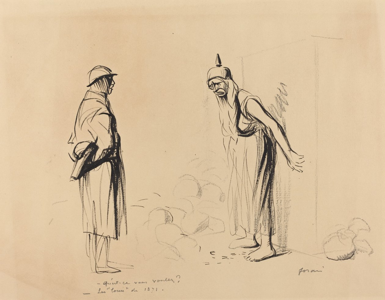 -Hva vil du? "Louisen" fra 1871 av Jean Louis Forain