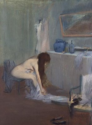 Etter badet, ca. 1885-90 (pastell) av Jean Louis Forain