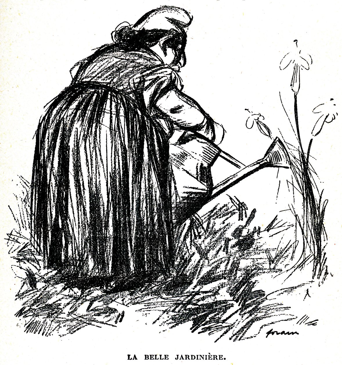 Antisemitttegning publisert før 1900 i avisen “” Psst...! «» av Jean Louis Forain