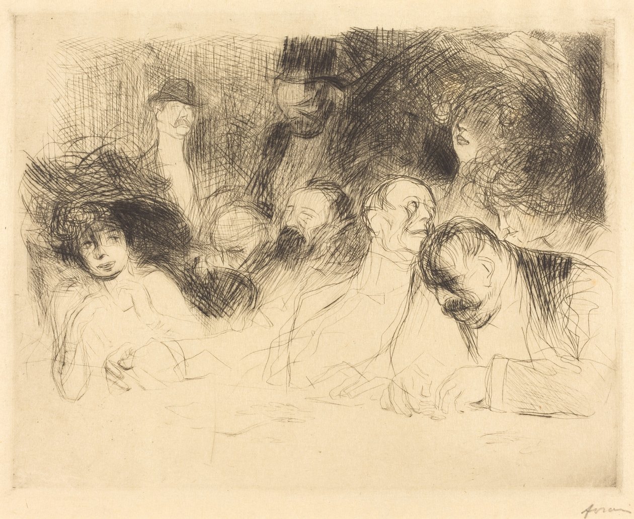 Ved gamblingbordet (første tallerken) av Jean Louis Forain