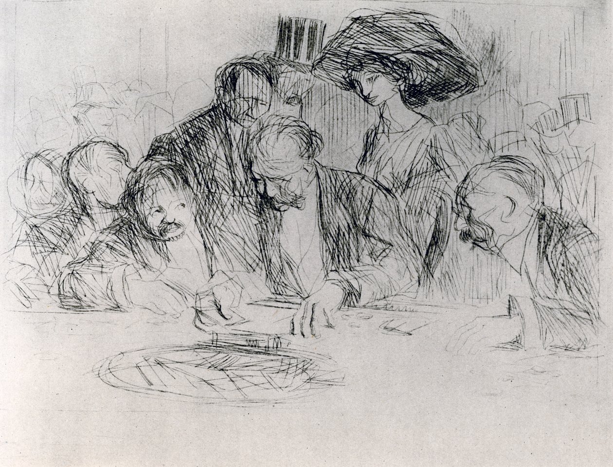 Ved gamblingbordet, 1925. av Jean Louis Forain