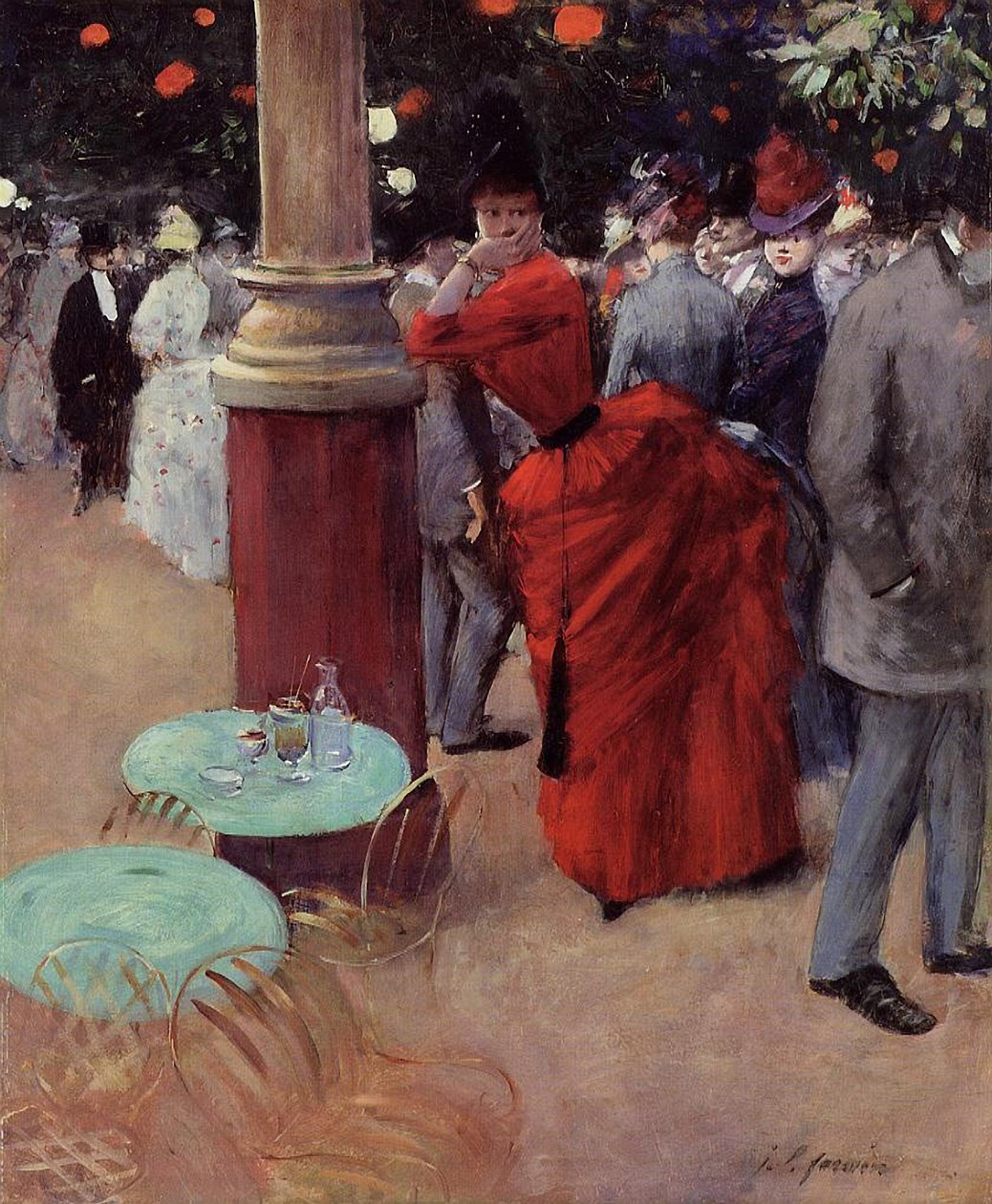 At the Public Garden, ca. 1884 (olje på lerret) av Jean Louis Forain