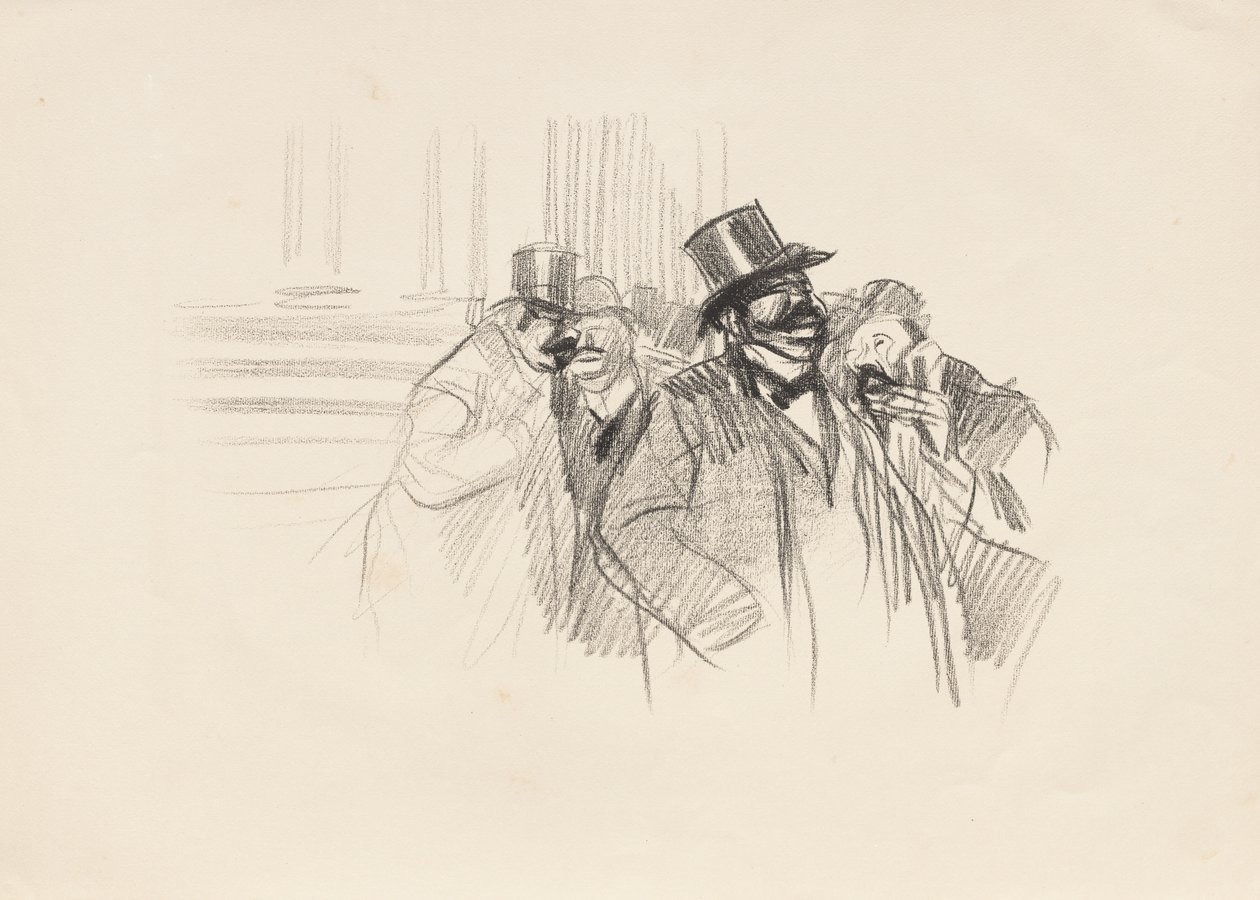 På børsen, ca. 1900. av Jean Louis Forain