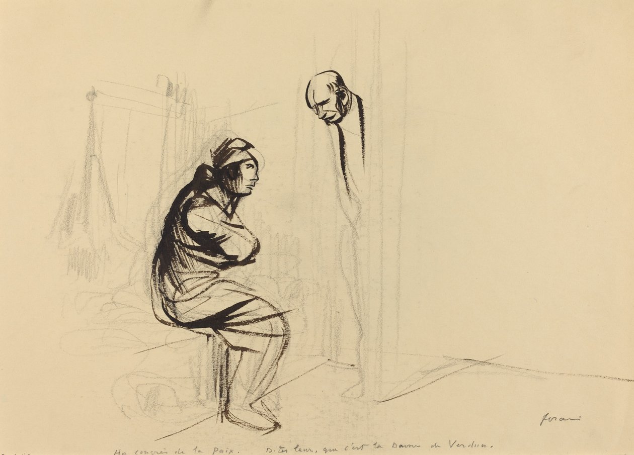 På fredskongressen, ca. 1919 av Jean Louis Forain