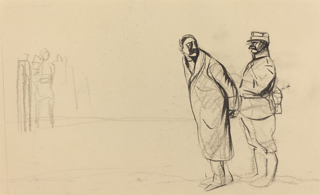 På forsiden av Vincennes. bolo pasha av Jean Louis Forain