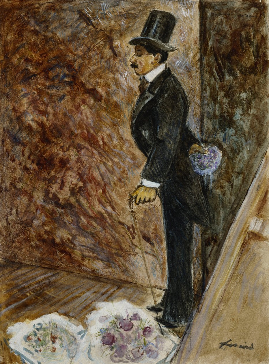 Bak scenen; Bak kulissene, 1878 av Jean Louis Forain