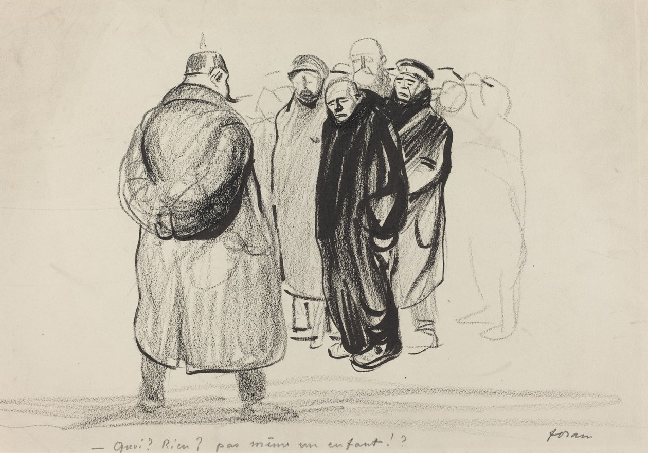 tomhendt. mannskapet på en Zeppelin av Jean Louis Forain