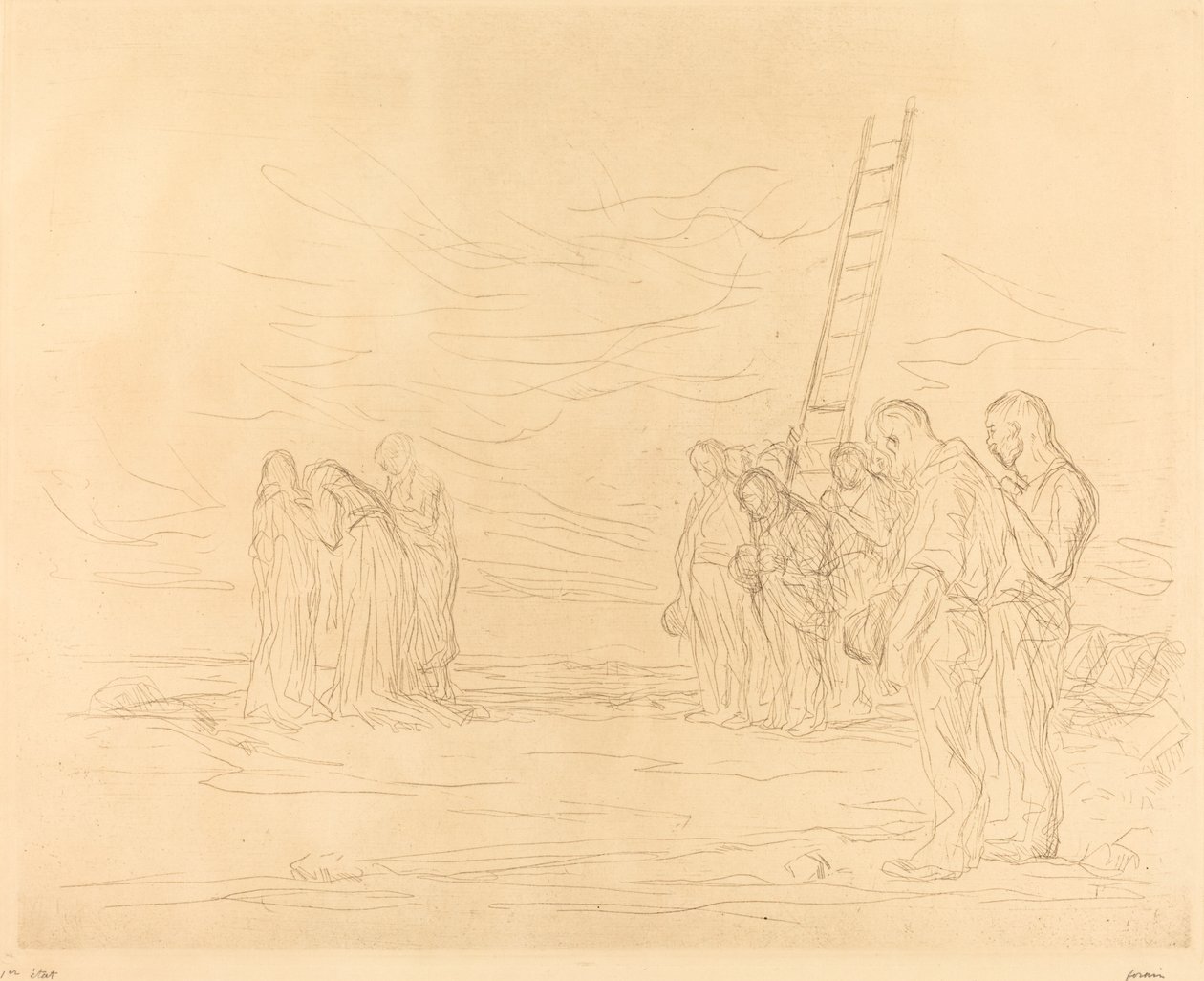 Golgata (første tallerken) av Jean Louis Forain