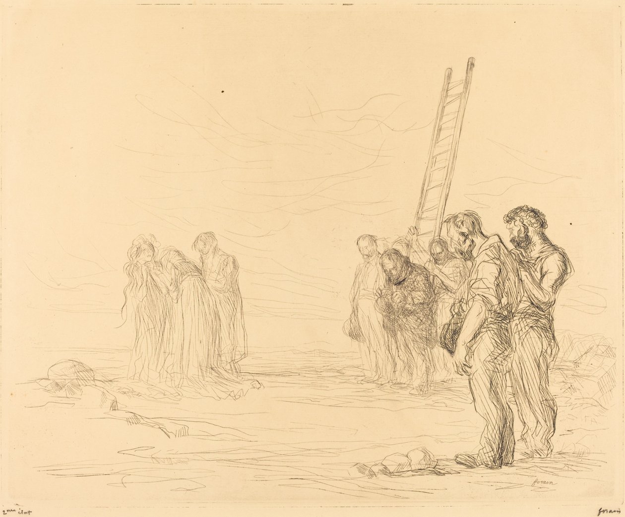 Golgata (første tallerken) av Jean Louis Forain