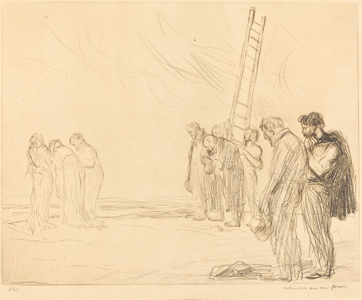 Golgata (andre tallerken) av Jean Louis Forain