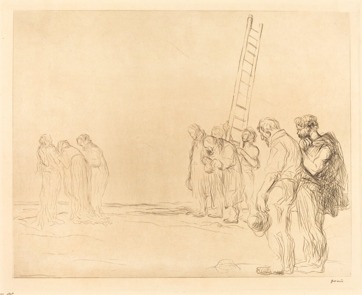 Golgata (andre tallerken) av Jean Louis Forain