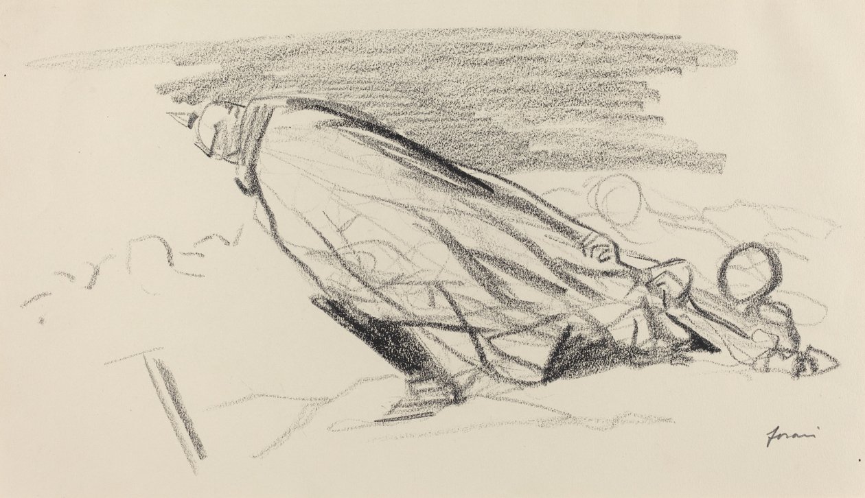 De fra den første timen. "Sire! hvor er vi i "frisk og gledelig krig"? ..." av Jean Louis Forain