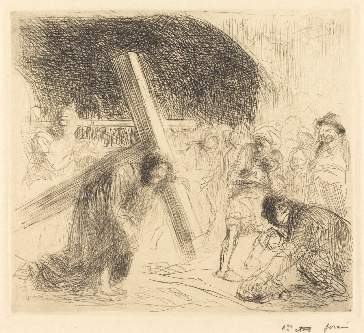 Kristus som bærer korset (syvende plate) av Jean Louis Forain