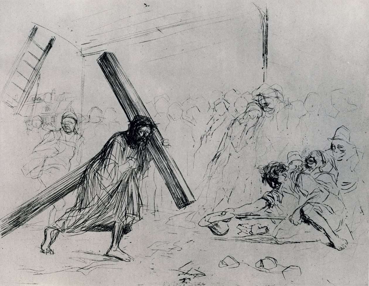 Kristus som bærer korset, 1925. av Jean Louis Forain