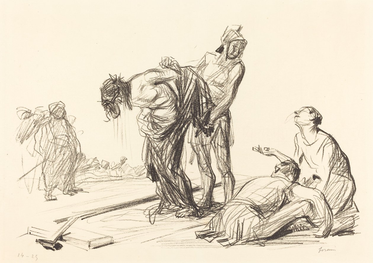 Kristus fratatt sine klær av Jean Louis Forain