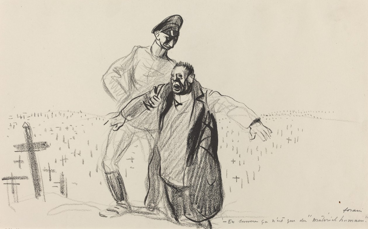 Kort sagt, det er bare «menneskelig materiale». av Jean-Louis Forain